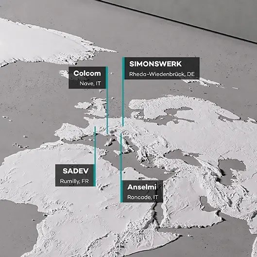 Nos sites dans le monde